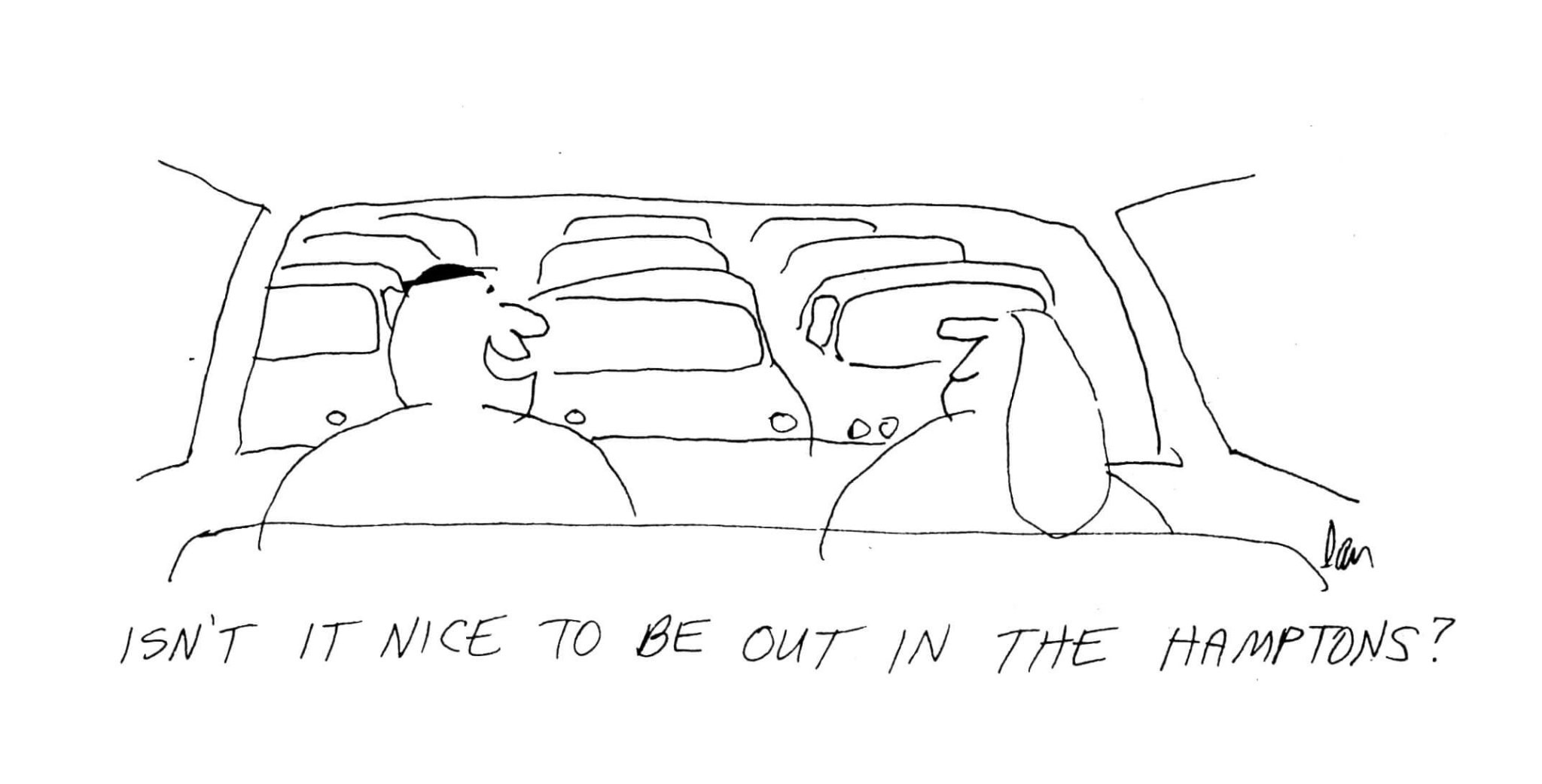 Traffic Cartoon by Dan Rattiner