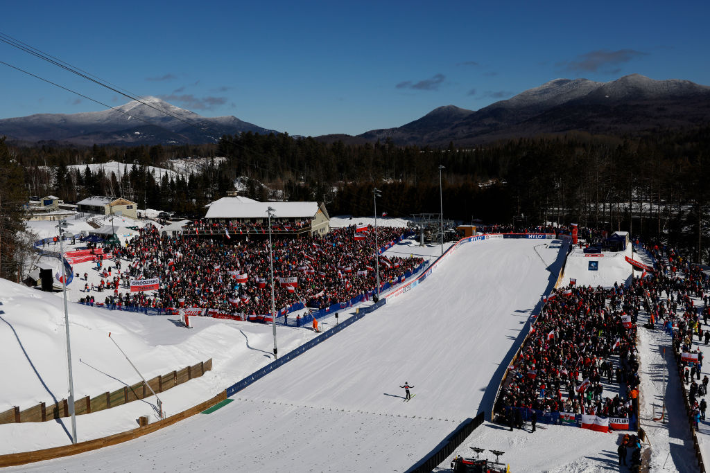 There is a reason Lake Placid attracts world-class skiers. This footage was taken at the Viessmann FIS Ski Jumping World Cup competition in 2023.