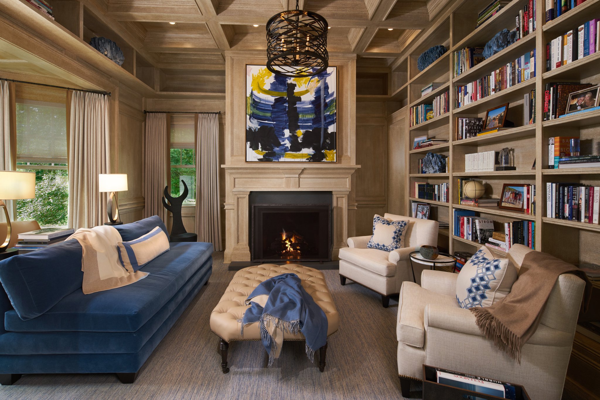 Gale Sitomer design create beautiful spaces to fit their clients' practical needs, like this Hamptons living room