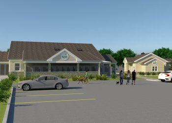 A rendering of the new facilities at Kent Animal Shelter