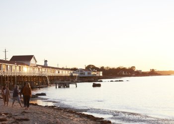 The Sound View Greenport is a hotel just north of Greenport Village. Its name is appropriate for its stunning view of the Sound.