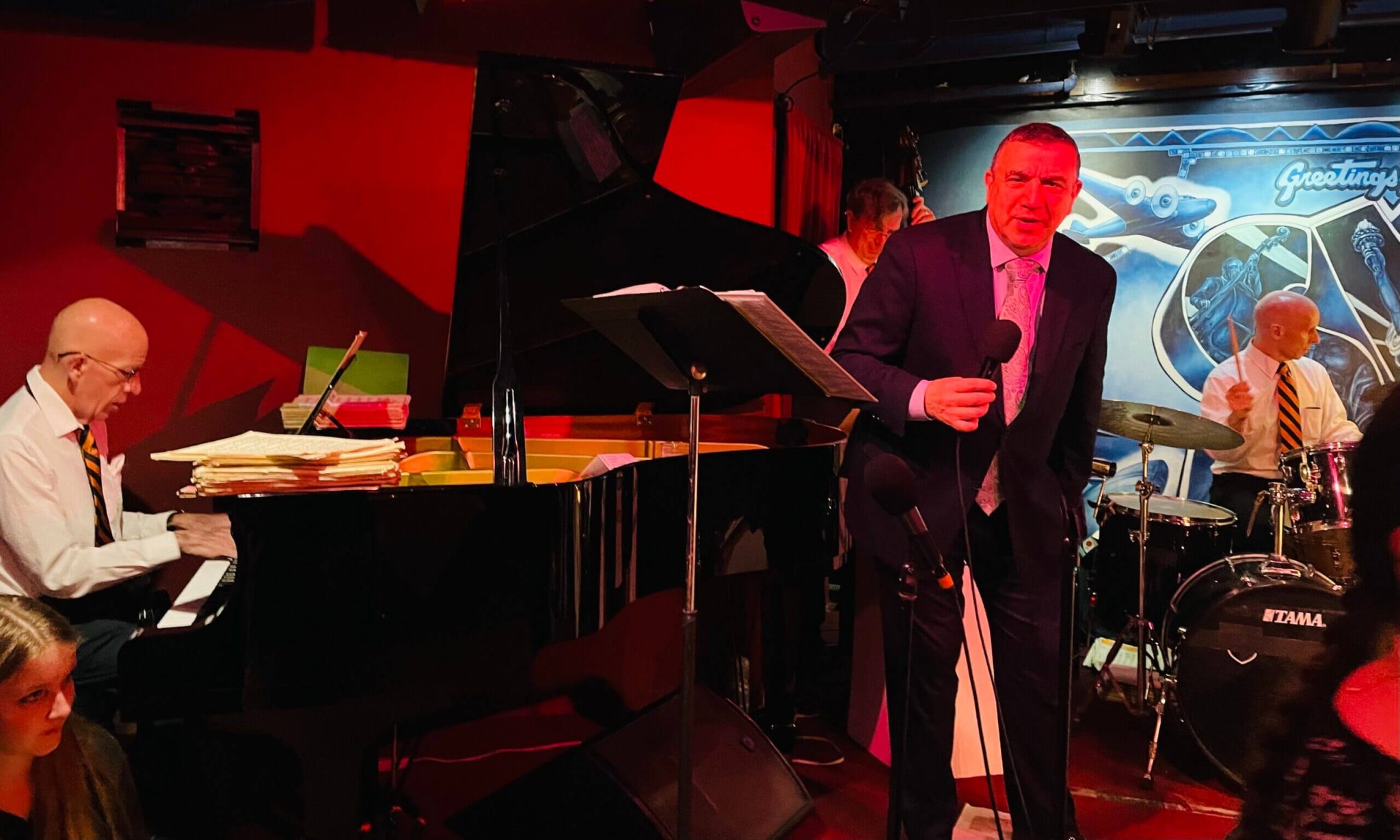 Vocalist Joe Politi with the Stan Rubin Orchestra at Swing 46.