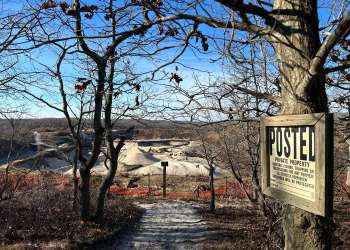 Sand Land in Noyac has been a lightening rod of criticism over the local mining industry (Alec Rich)