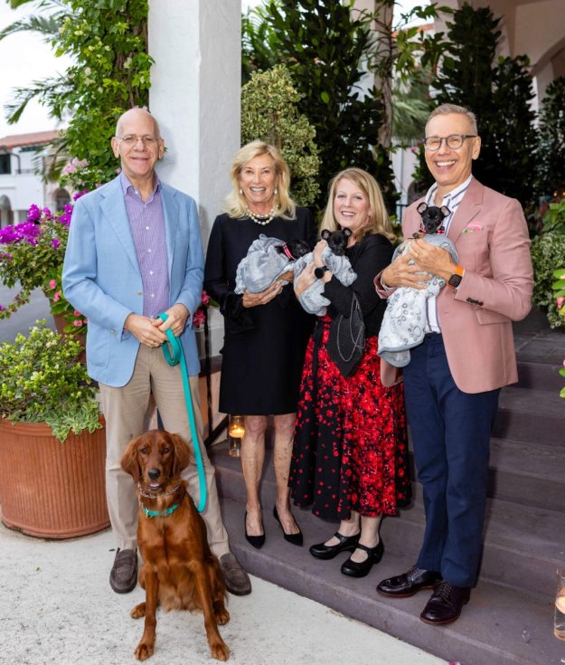 Joseph Singer, Pauline Pitt, Sue Berry, Mish Tworkowski at Peggy Adams Animal Rescue Celebration