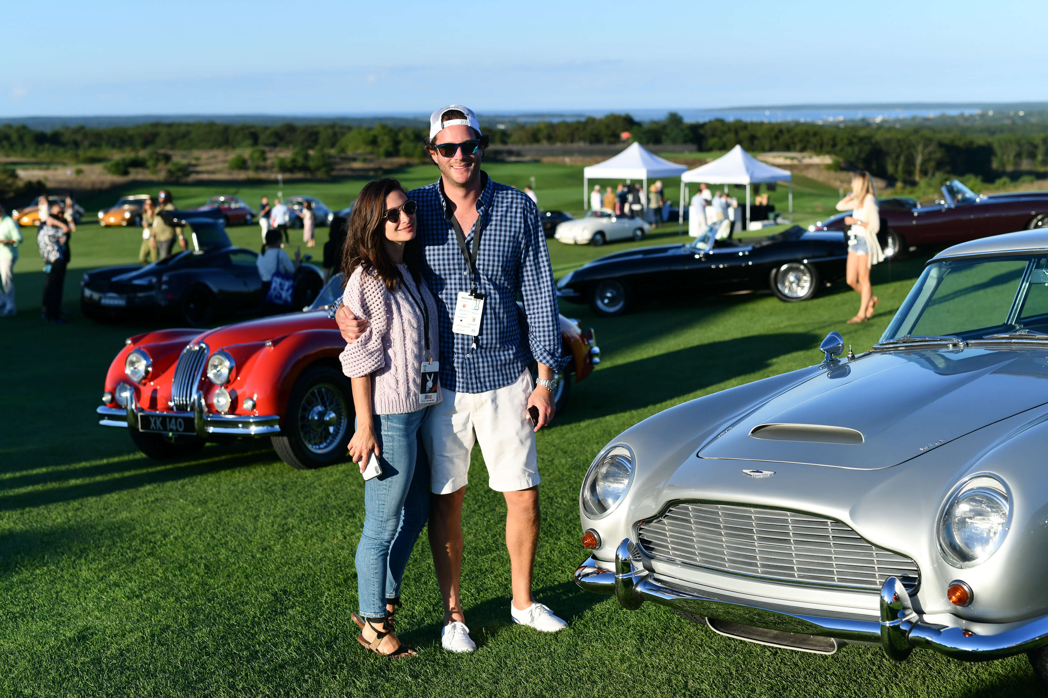 Happier times: Candice and Brandon Miller attend an exclusive car show at The Bridge in 2018