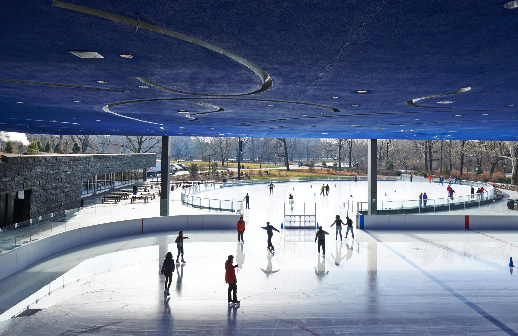 The ice-skating experience at LeFrak Center at Lakeside ice rink