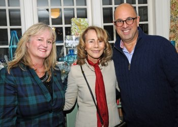 Greater EH Chamber of Commerce Exec. Dir. Susanne Kelly, Barbara Layton, Bradford Billet at Baker House 1650