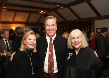 Event Chairs Dale Ellen Leff, Jim Blauvelt, Lys Marigold at East Hampton Historical Society Luncheon