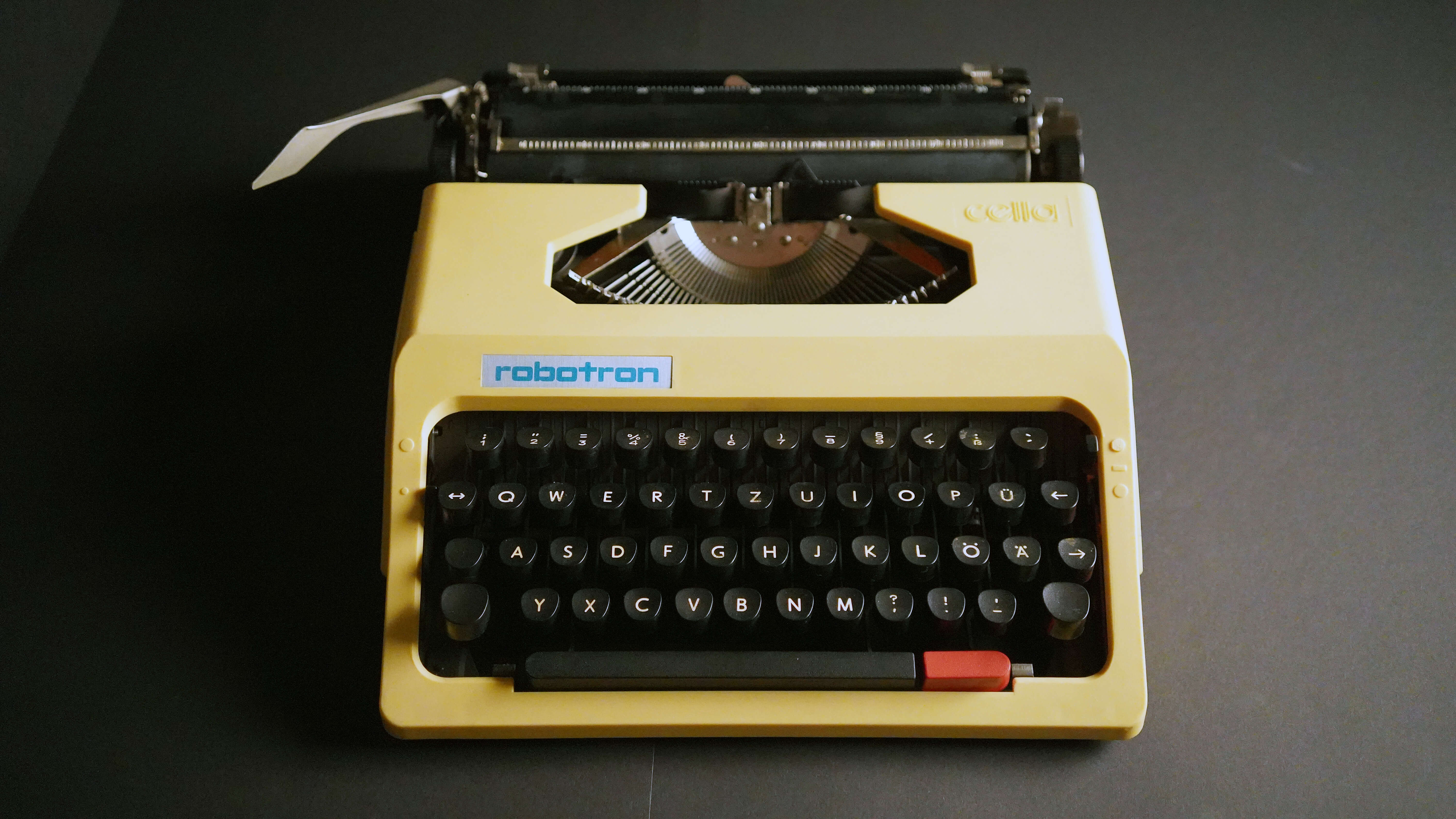 One of the typewriters on view at The Church in Sag Harbor