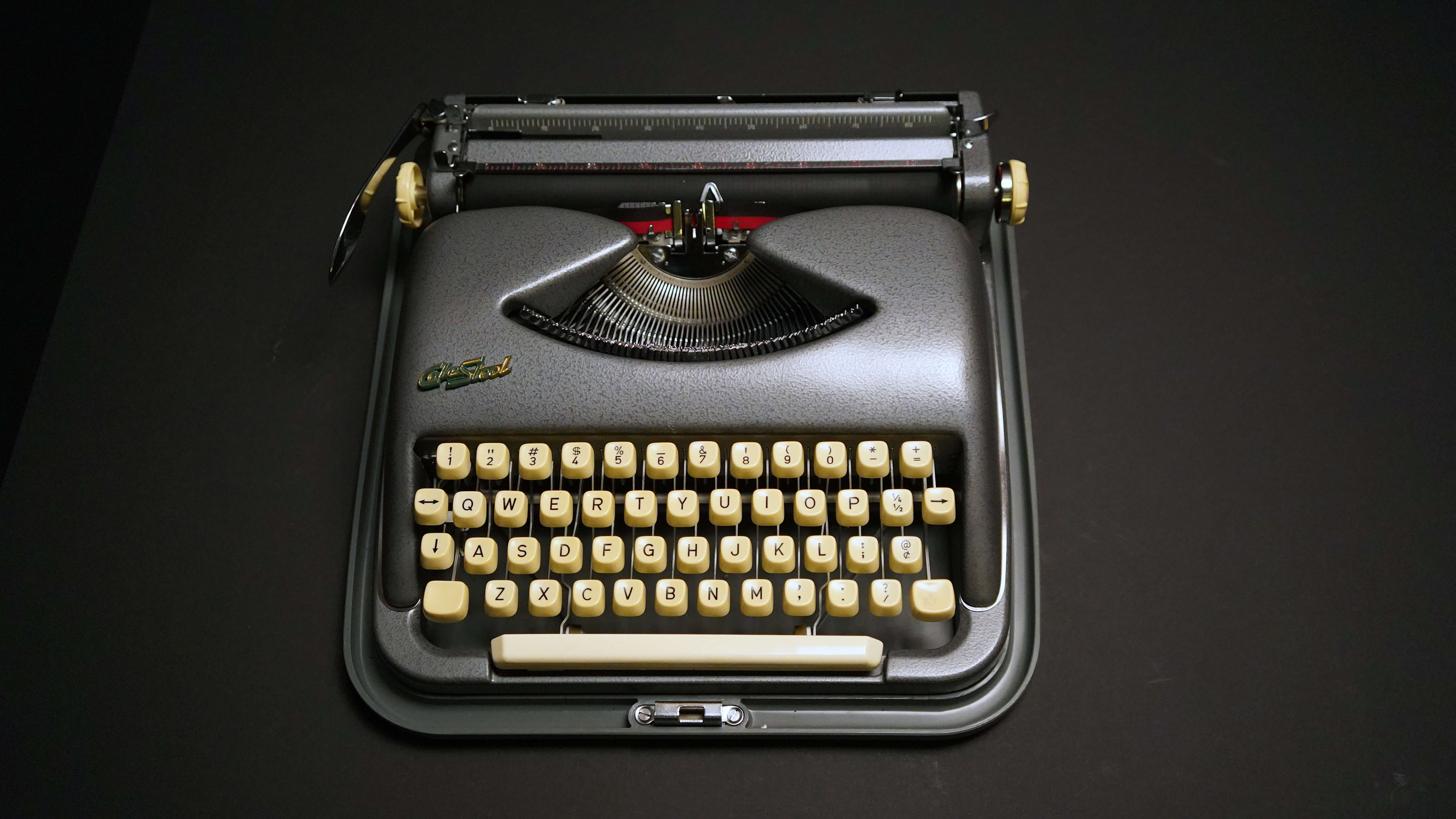 One of the typewriters on view at The Church in Sag Harbor