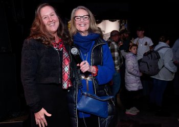 East Hampton Historical Society’s Educational Director Stacey Meyer, Producer Joanne Friedland Roberts at LTV Studios