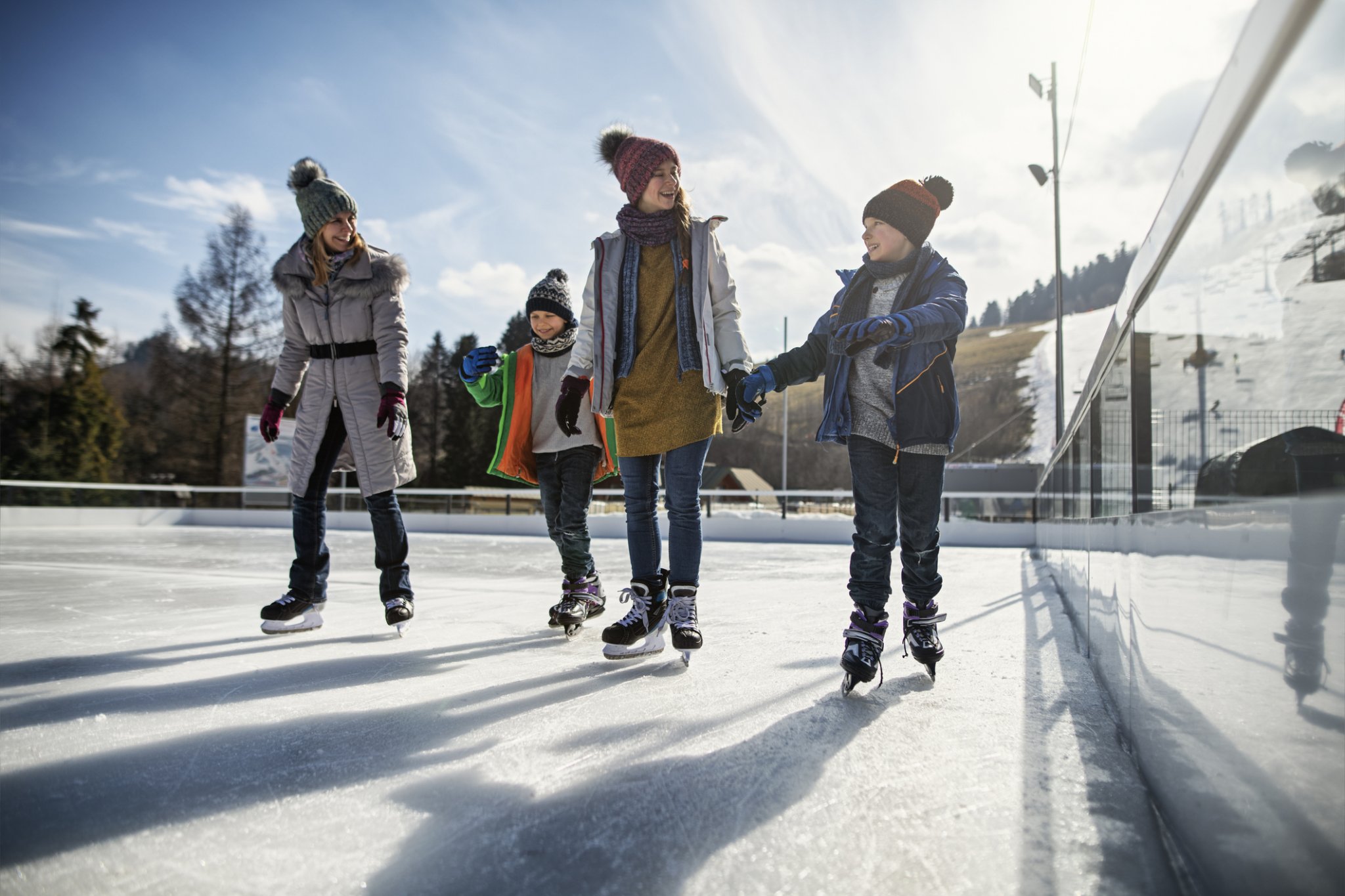 Don't miss the chance to take your kids ice skating before it warms up