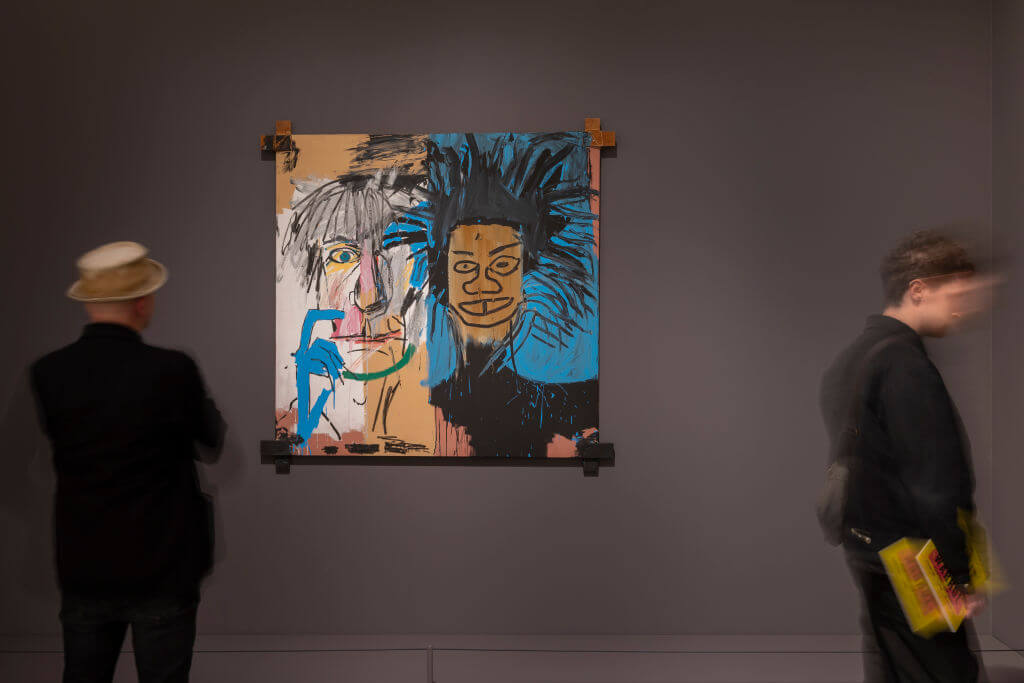 "Los Cabezas," a 1982 self-portrait with Andy Warhol by Jean-Michel Basquiat 