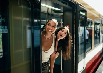 Young women on the Hamptons Subway