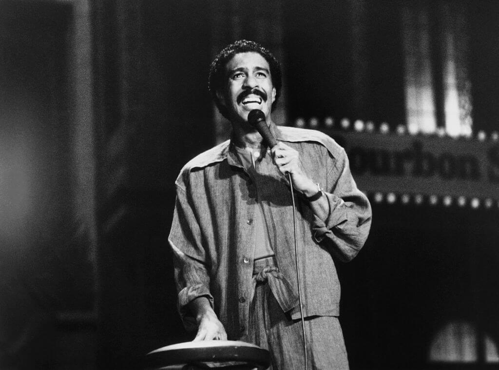 Comedian  Richard Pryor, from the 1983 film Richard Pryor: Here and Now (Getty Images)