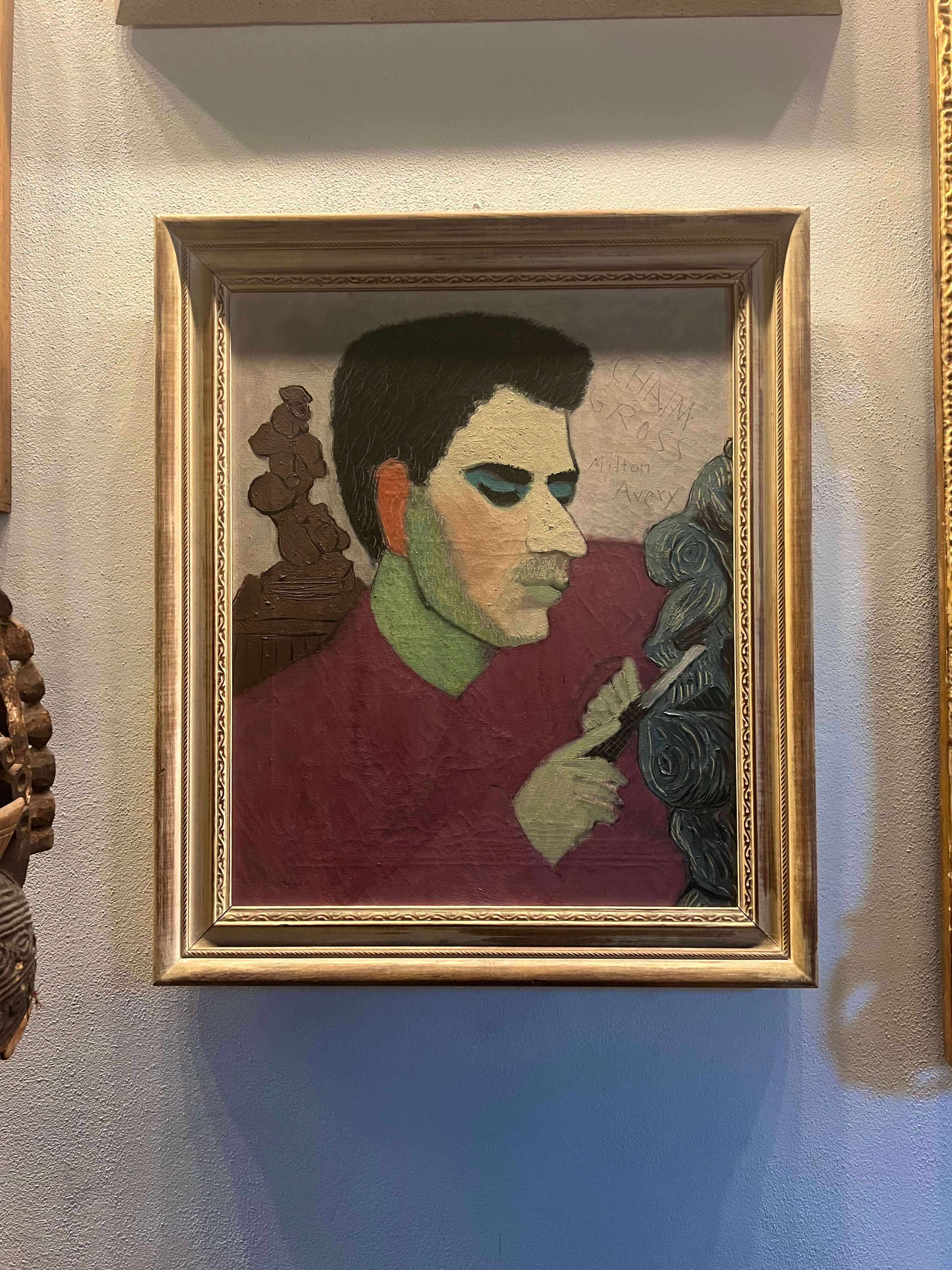 A 1944 portrait of Chaim Gross by Milton Avery