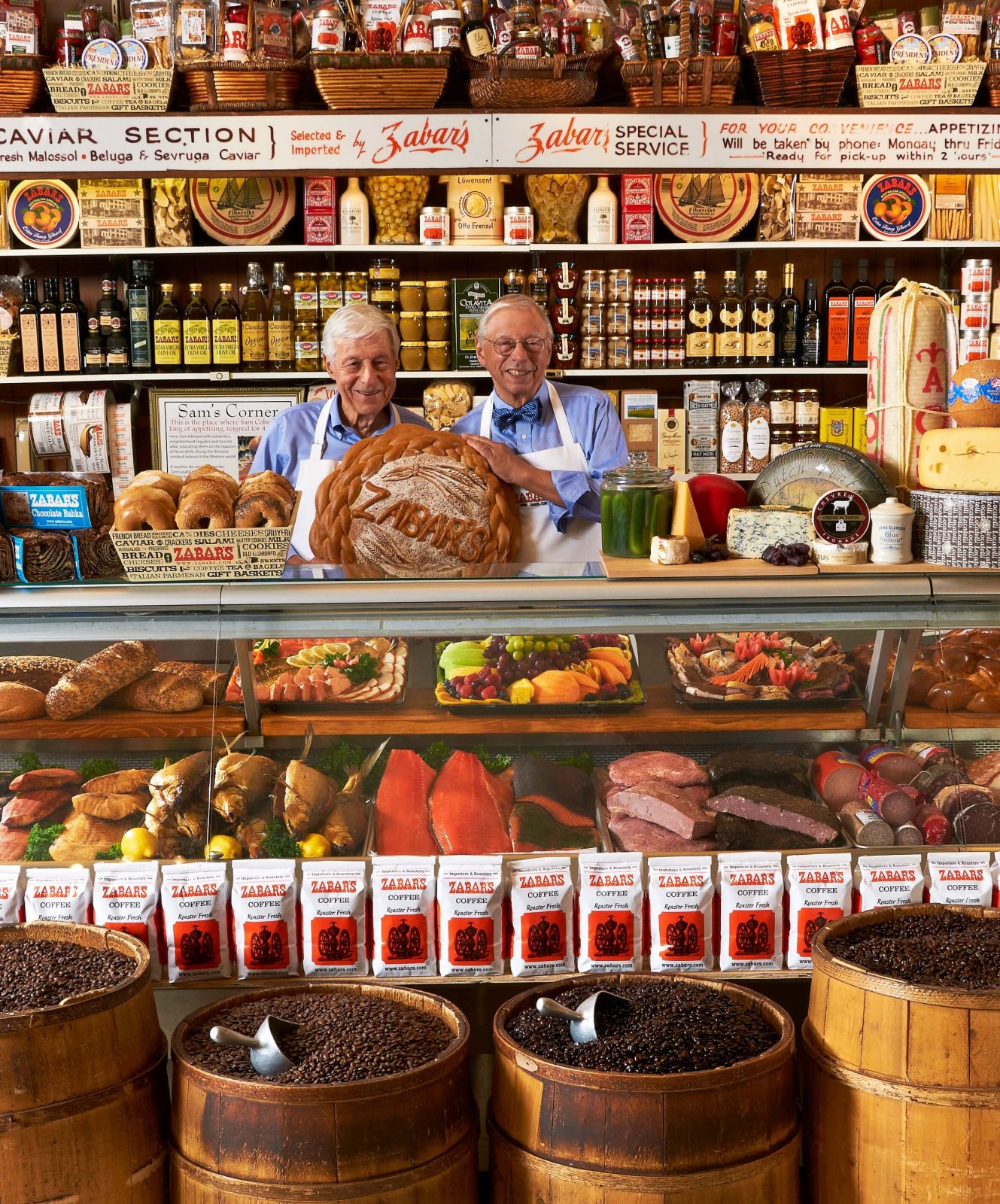 Saul and Stanley Zabar in Zabar's