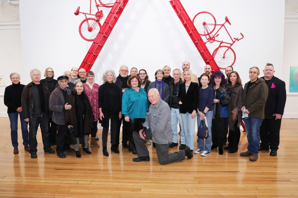 The Artists with Paton Miller and Christina Strassfield (Exec. Dir. SAC) at Southampton Arts Center