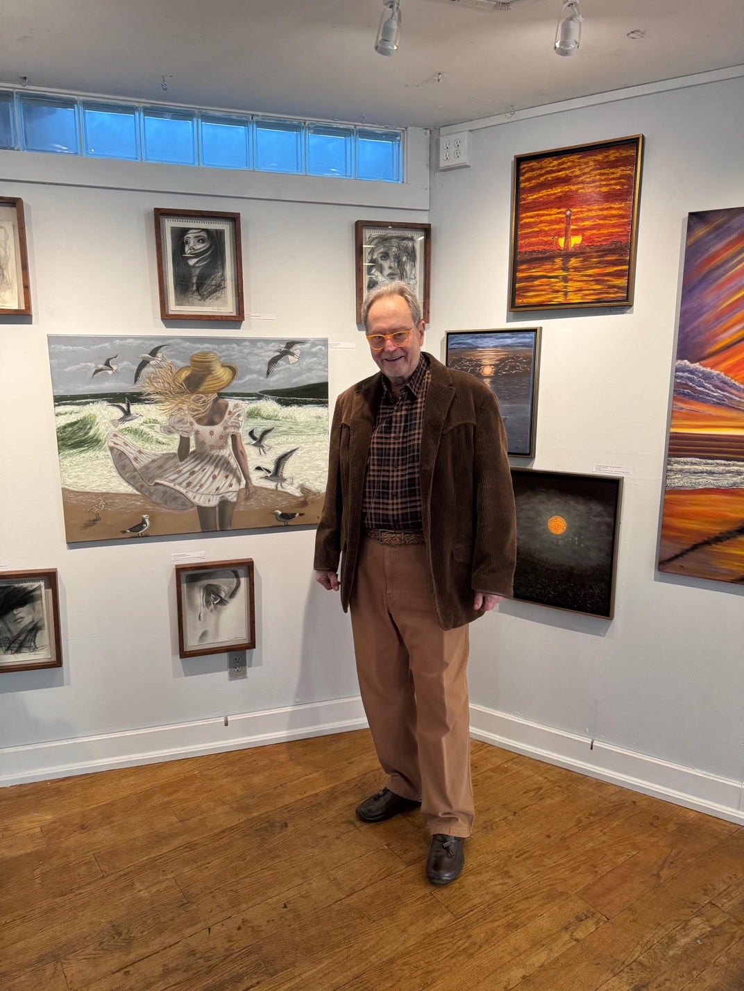 John Melillo shows off her work in The Art of Healing at Bay Street