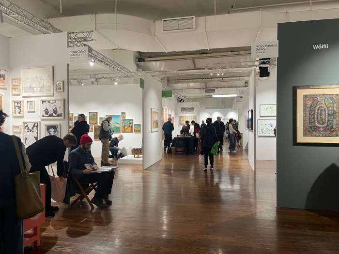 The Outsider Art Fair took place at Chelsea's Metropolitan Pavilion this year from February 27 to March 2.