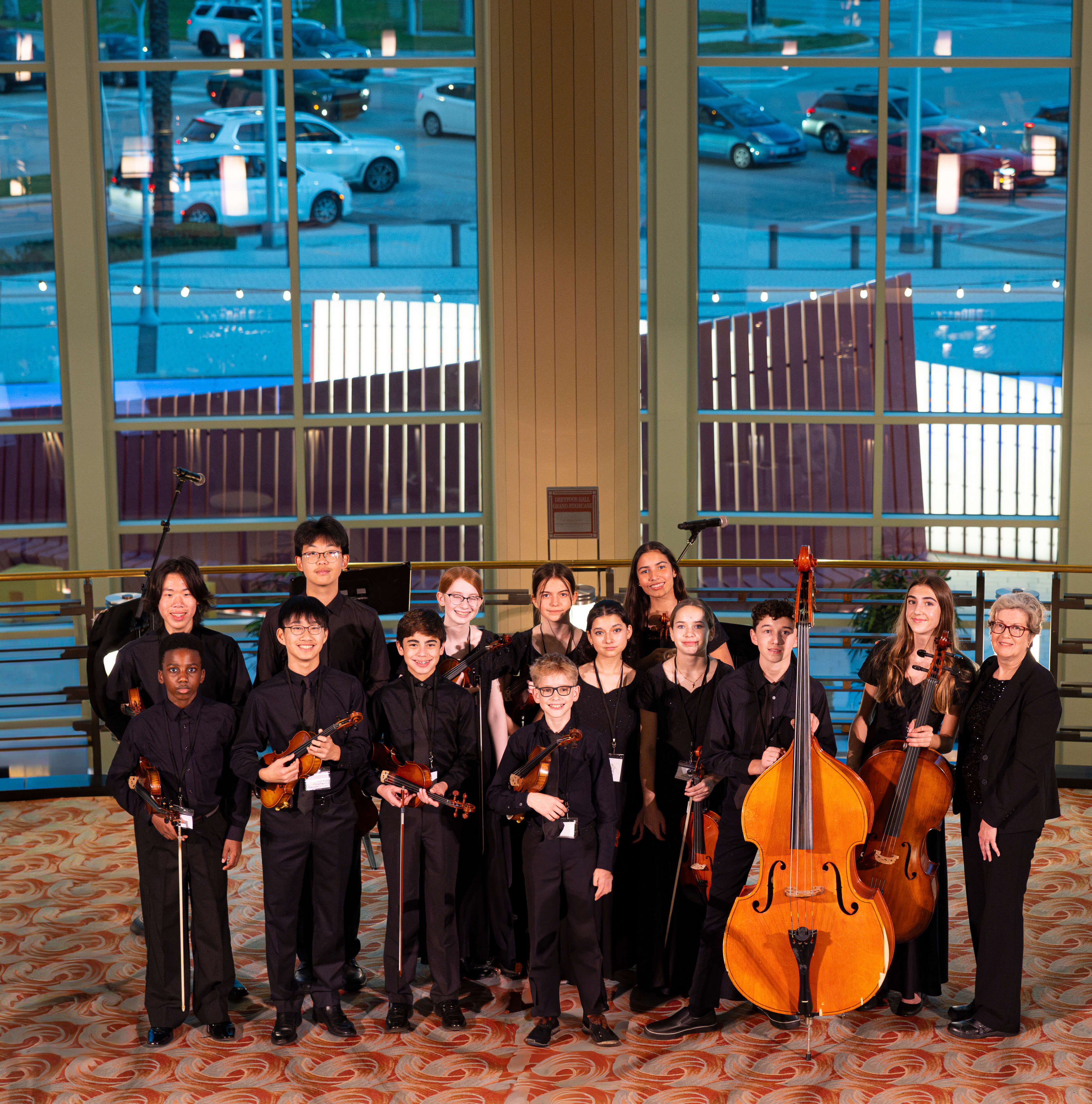 Bak Middle School of the Arts’ string ensemble under the direction of Nancy Beebe