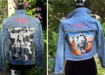 The foundation released images of some of the denim jackets, and all proceeds will benefit the nonprofit