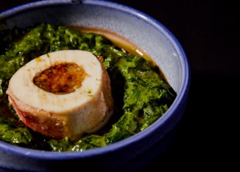 Maverick’s Bone Marrow Creamed Spinach