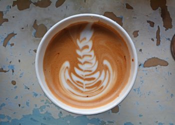 A Grindstone Coffee latte